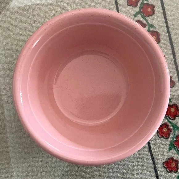 Vintage Taylor Smith Taylor TST Genuine Oven Serve Ware Pink Bowls USA Set of 2 - Picture 10 of 15
